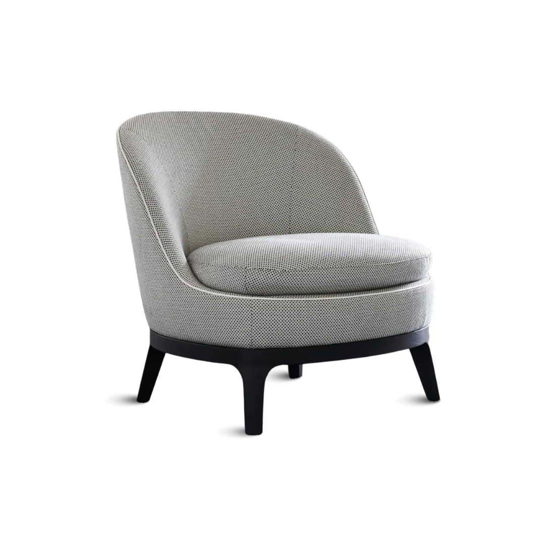 Elegant oak wood armchair Itania with handcrafted details and timeless design